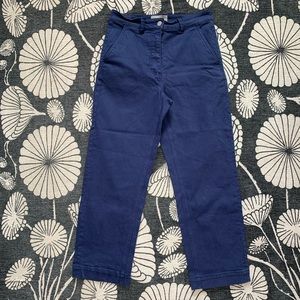 EVERLANE STRAIGHT LEG CROP - SZ 6 - ROYAL BLUE